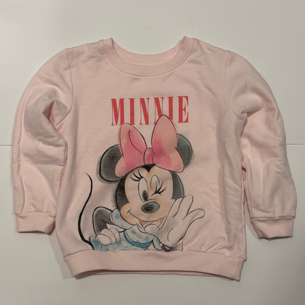 Minnie Mouse Toddler Girl Pink Sweatshirt Size 5t